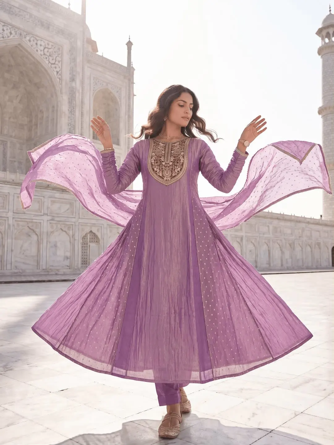 Lavender Noor Salsa Anarkali suit